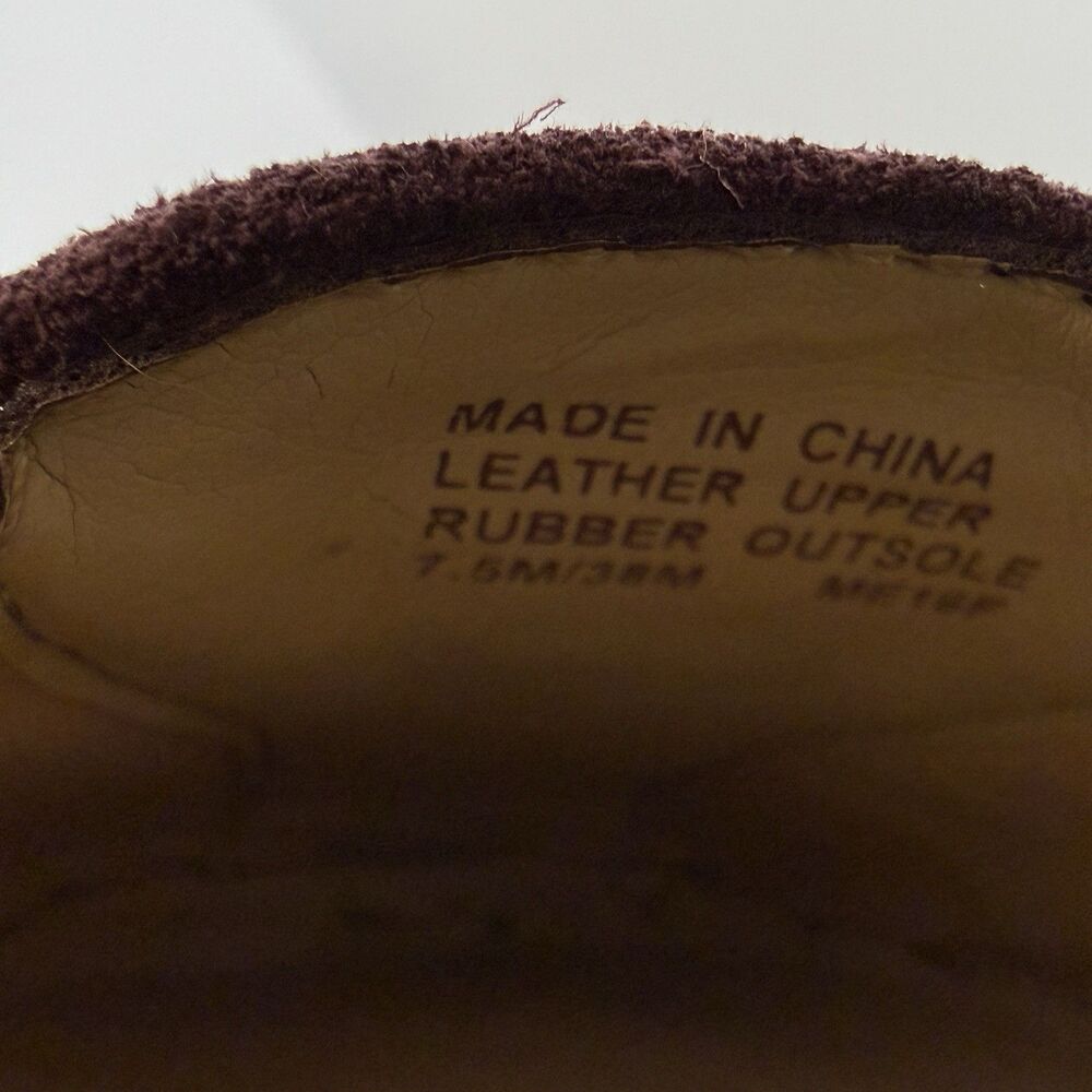 Never Worn Michael Kors MK Fulton Moc Suede Ballet Shoes Wine Women Size US 7 - Picture 3 of 9